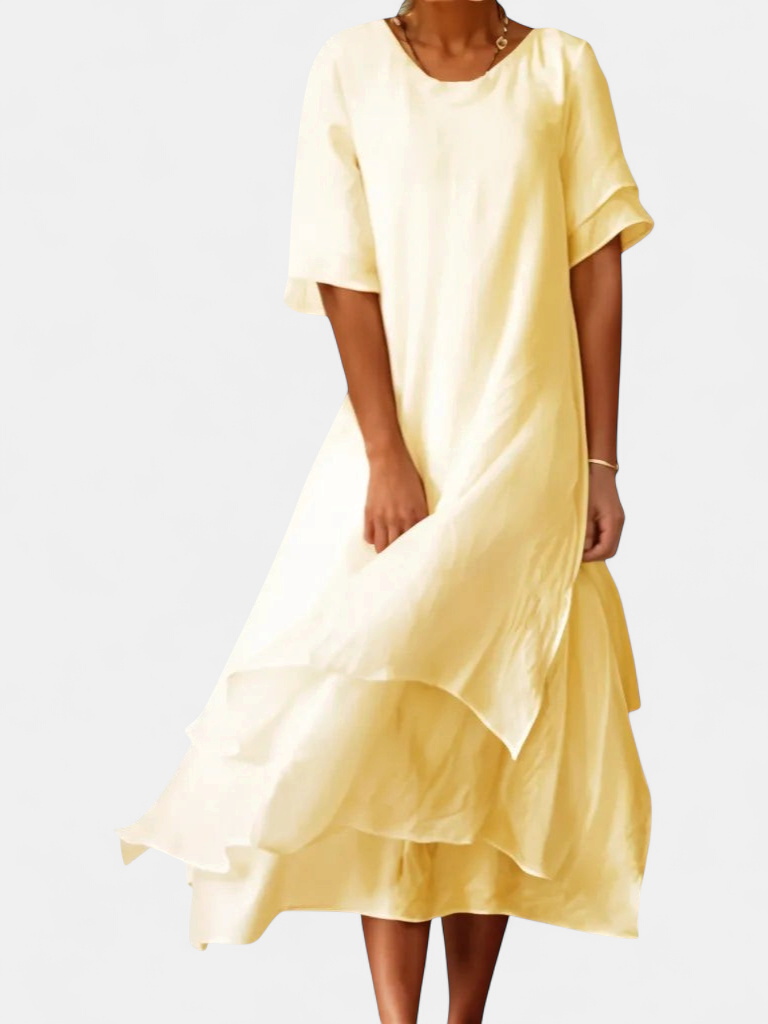 Avalyn Elegance Long Dress in yellow
