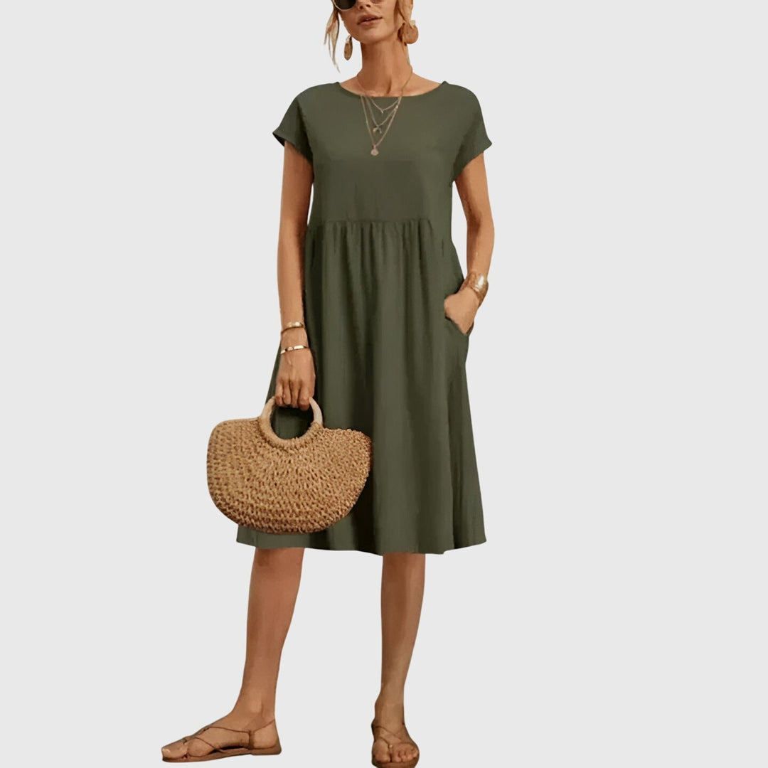 Mirabel Spring Dress in green