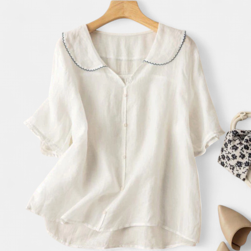 Aleaia Blouse in white