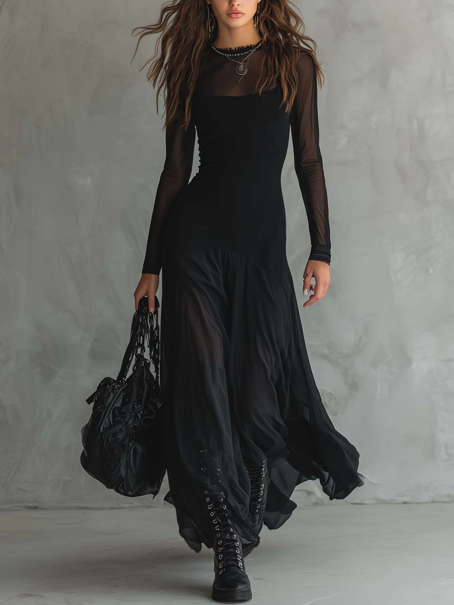 Dorothee Maxi Dress in black