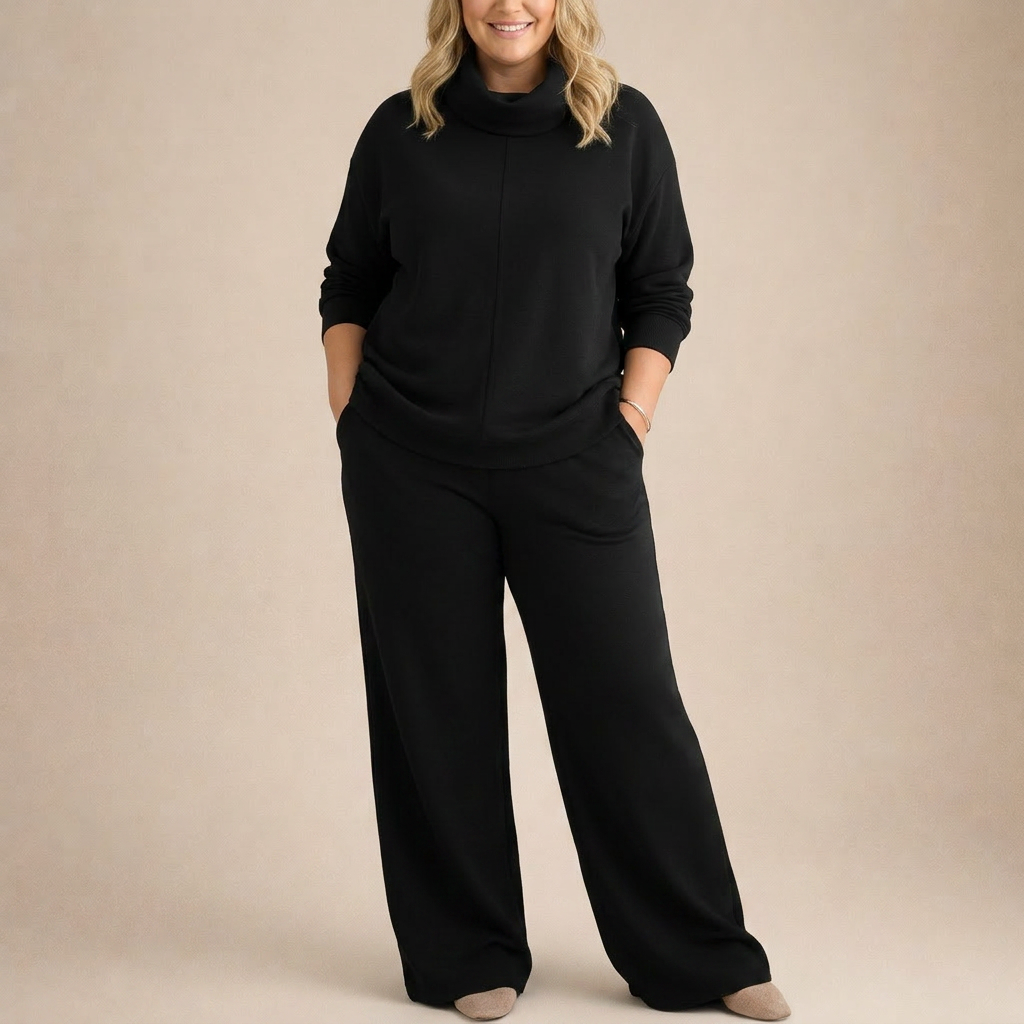 Camille Tracksuit Set in black