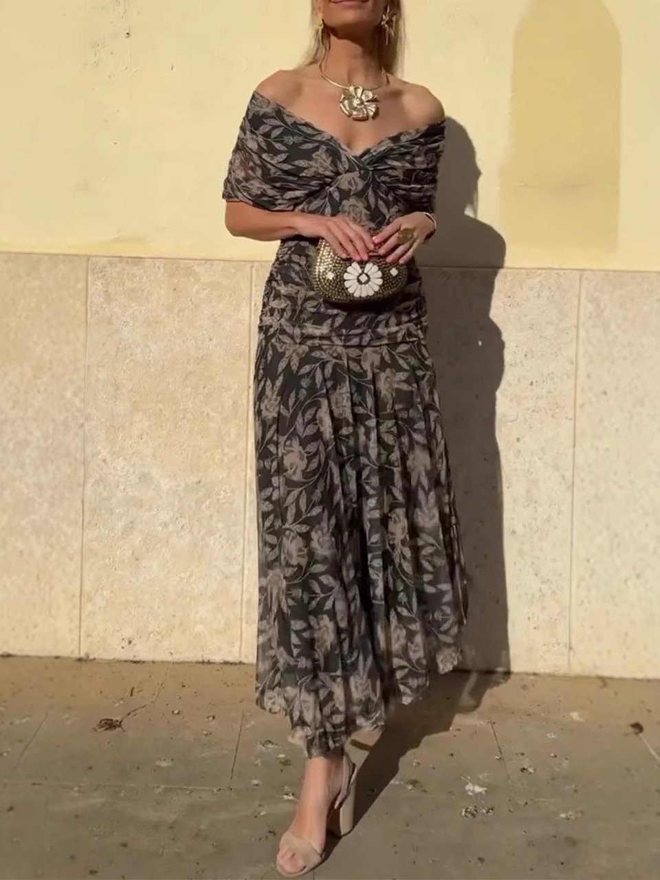 Noemi Maxi Dress with Floral
