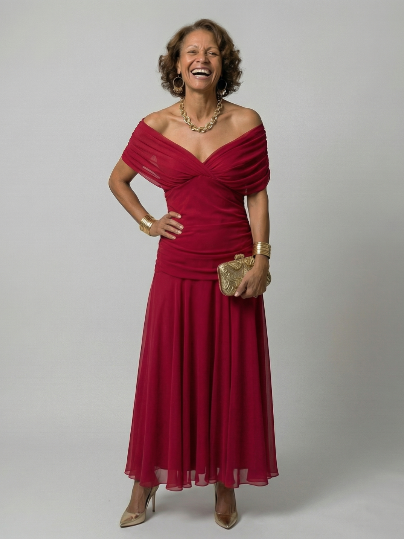 Quintina Maxi Dress in red