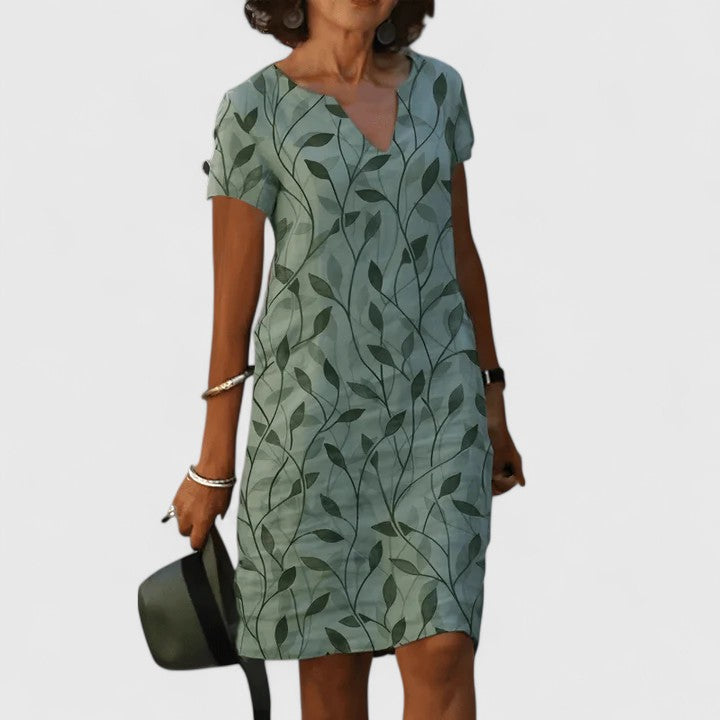 Gwendolen Shift Dress in green