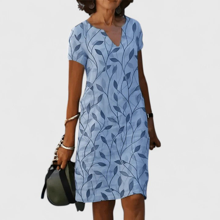 Gwendolen Shift Dress in blue