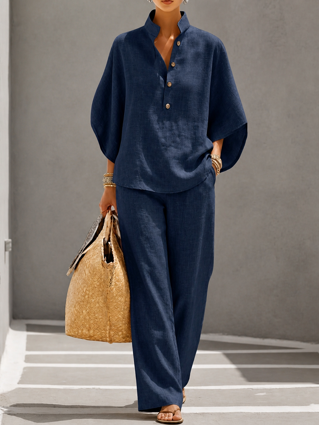 Micheline Ensemble in navy blue