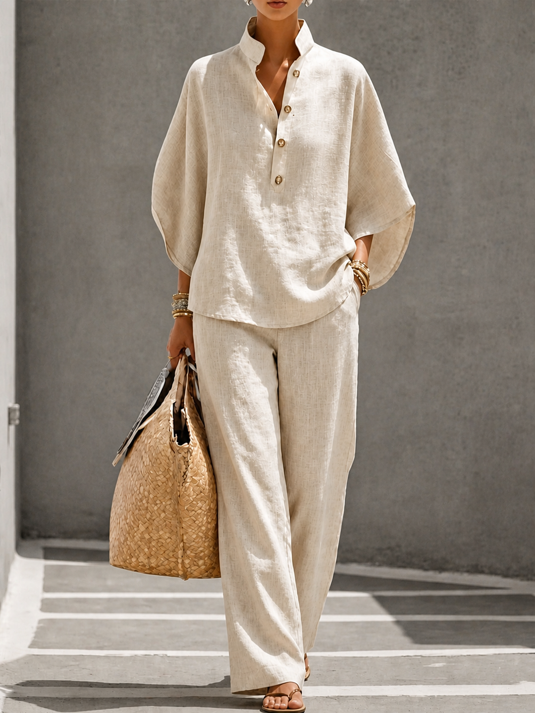 Micheline Ensemble in cream