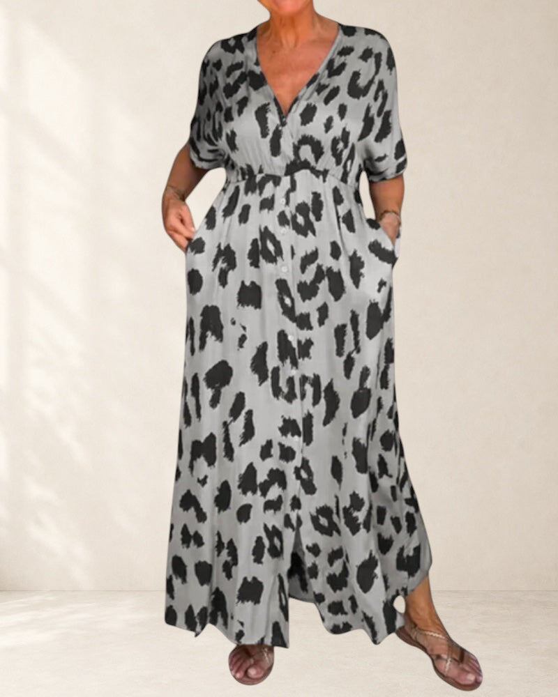 Elizabeth Confidence Dress in gray