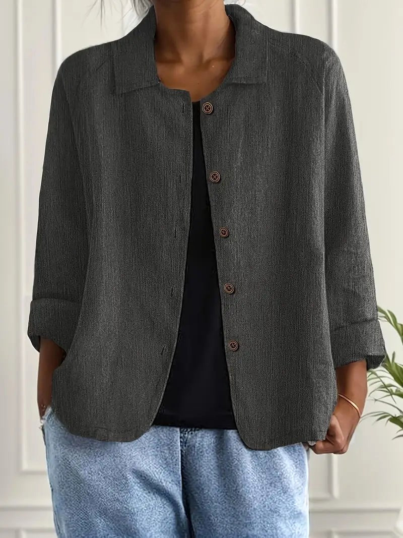 Zelina Blouse in dark gray