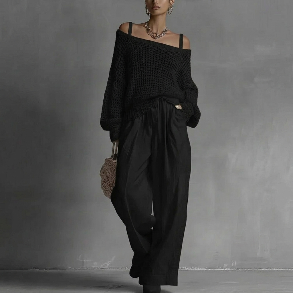 Cassia Co-ord in black