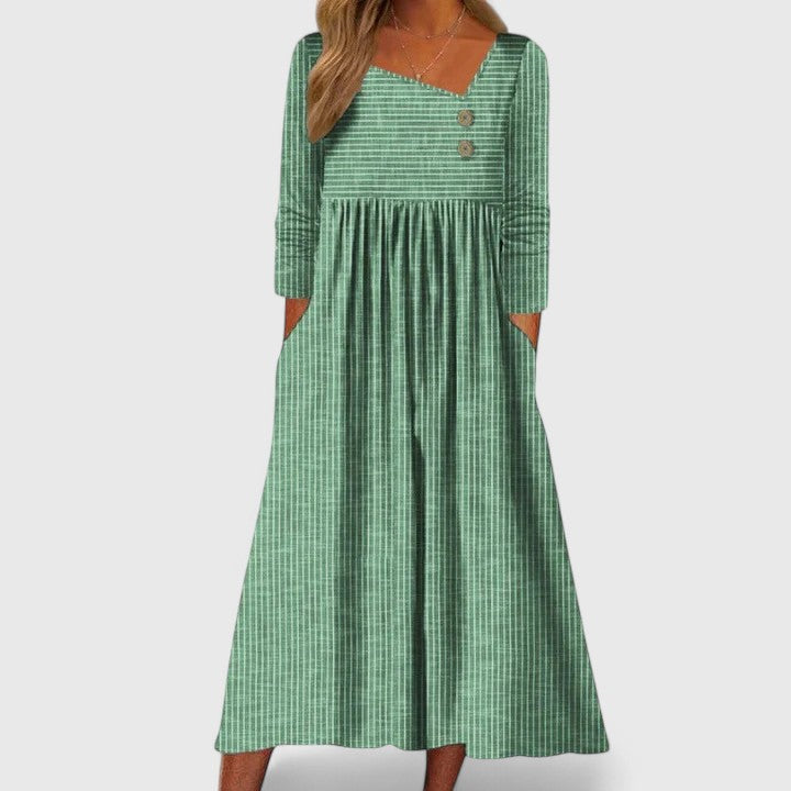 Hadley Midi Dress in green