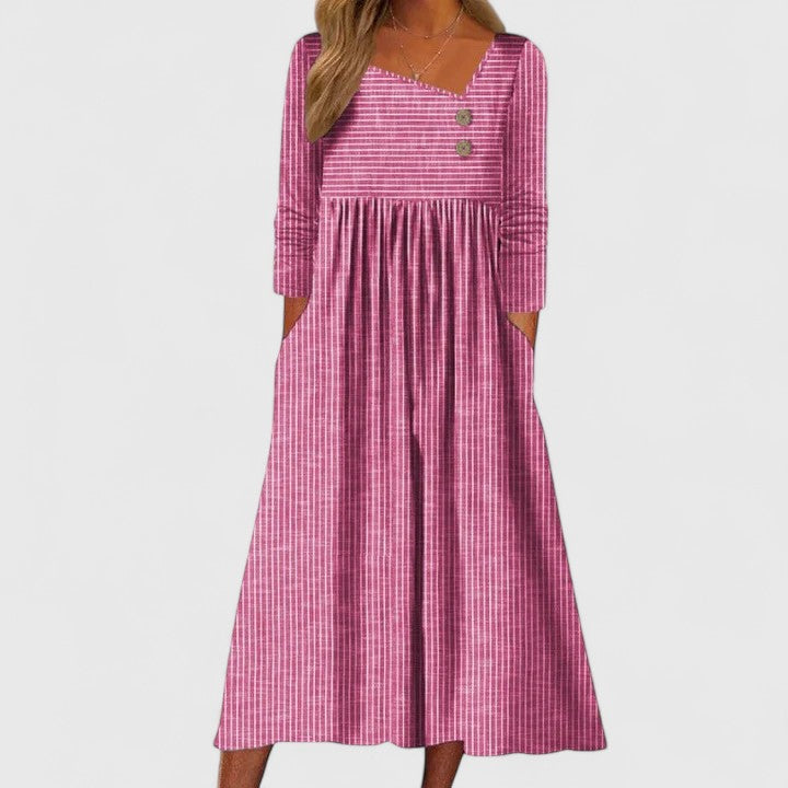 Hadley Midi Dress in pink