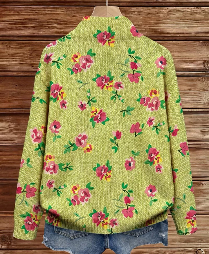 Constance Pink Floral Lime Zip