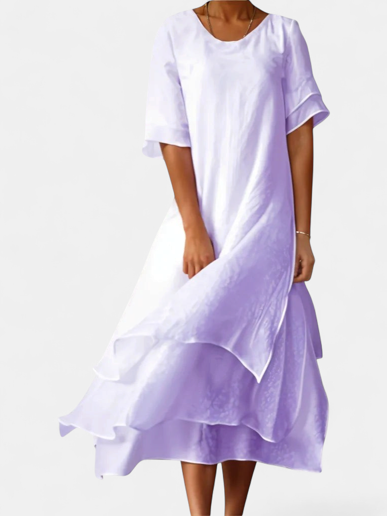 Avalyn Elegance Long Dress in purple
