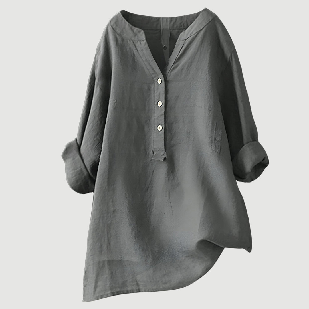 L a Tunic Blouse in light grey