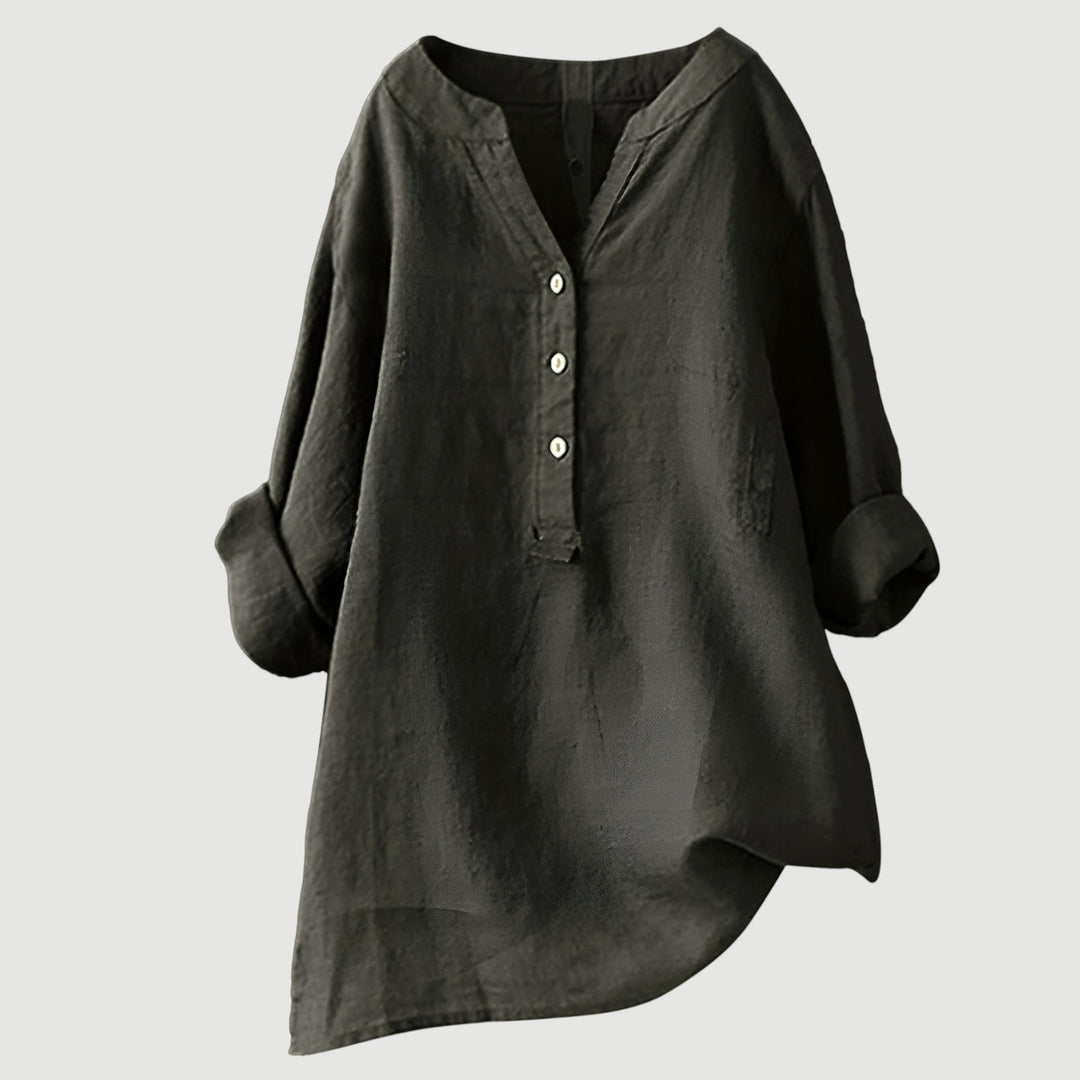 L a Tunic Blouse in dark grey