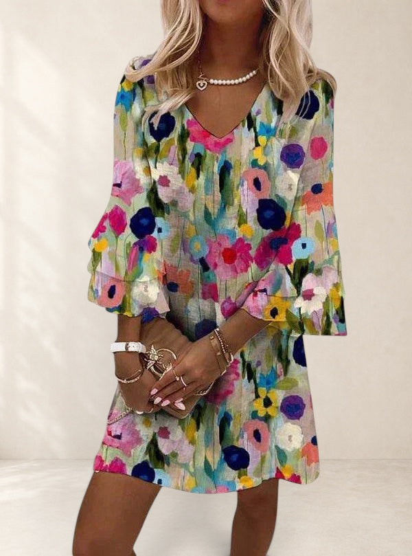 Elviera Mini Dress in multicolored