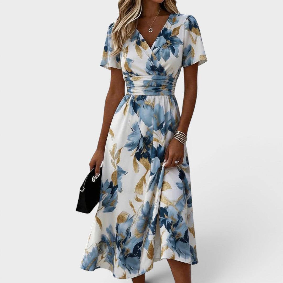 Ferelith Wrap Dress in multicolor