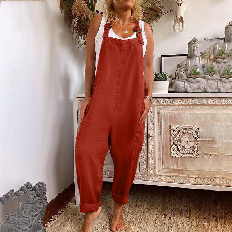 Brielle Jumpsuit in red