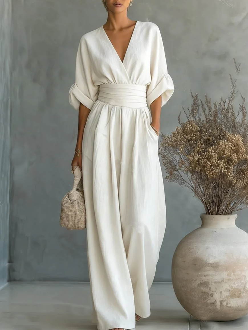 Liesbeth Jumpsuit in white
