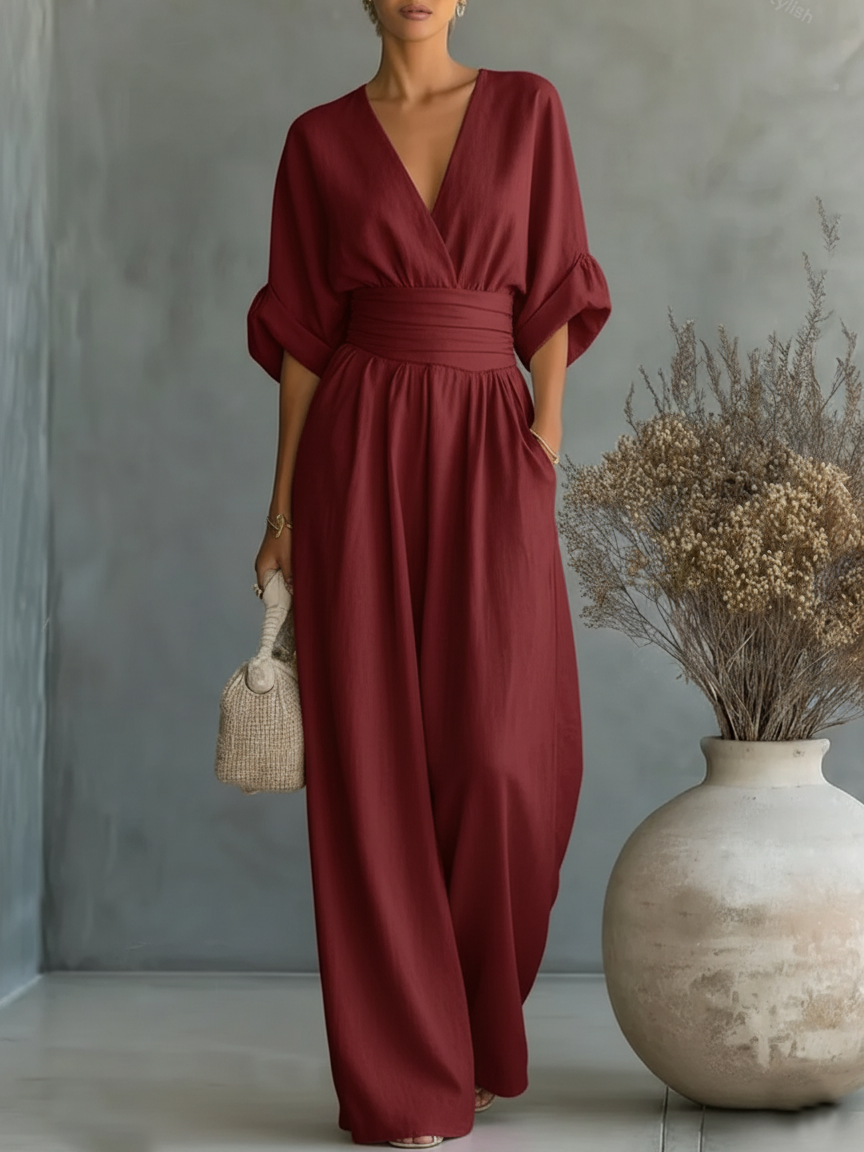 Liesbeth Jumpsuit in red