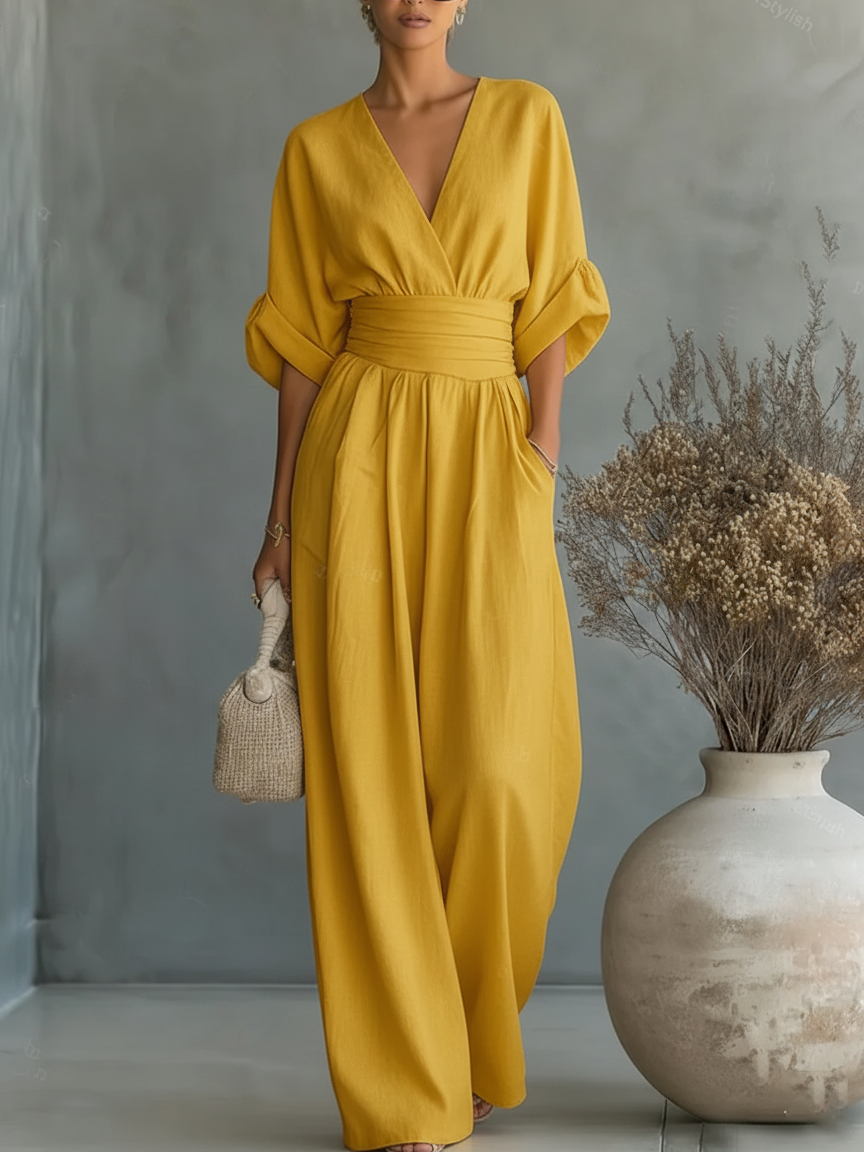 Liesbeth Jumpsuit in yellow