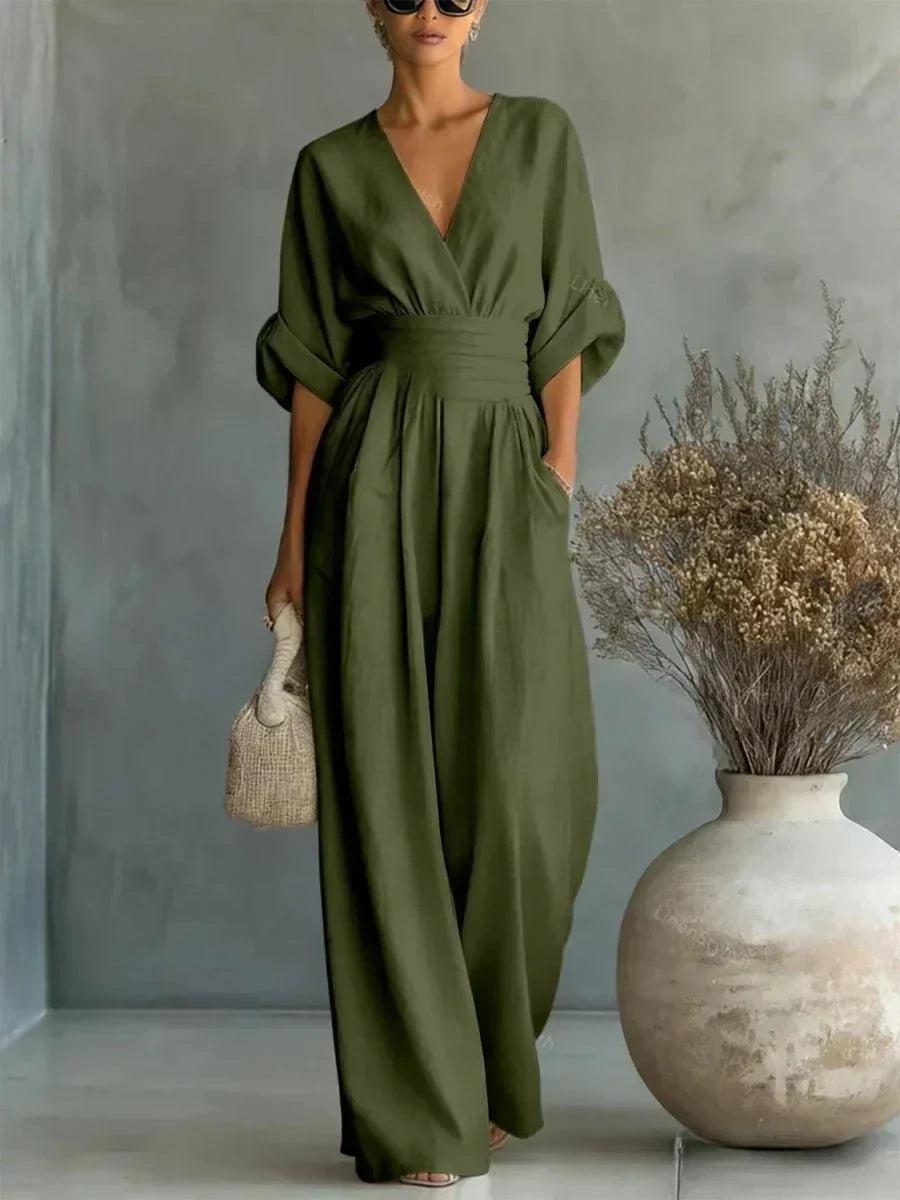 Liesbeth Jumpsuit in military green
