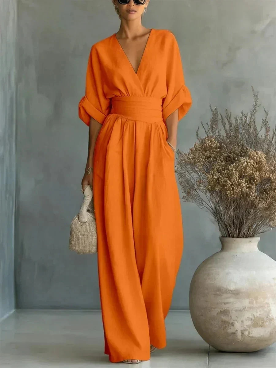 Liesbeth Jumpsuit in orange