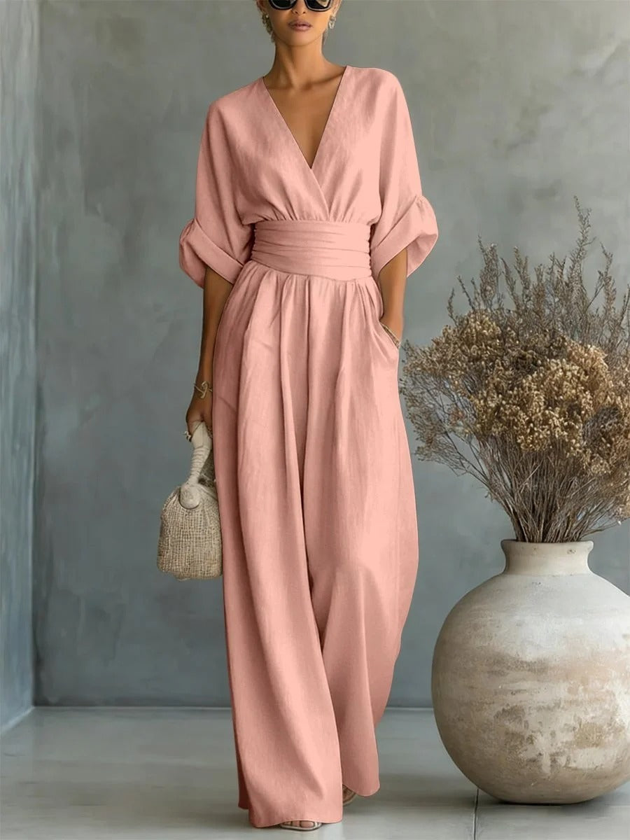 Liesbeth Jumpsuit in rose