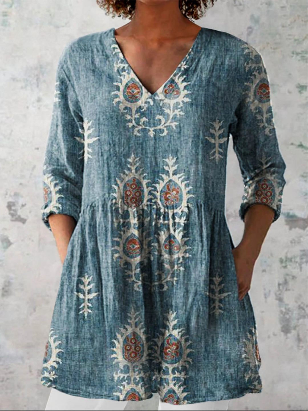 Ninon Blouse in blue