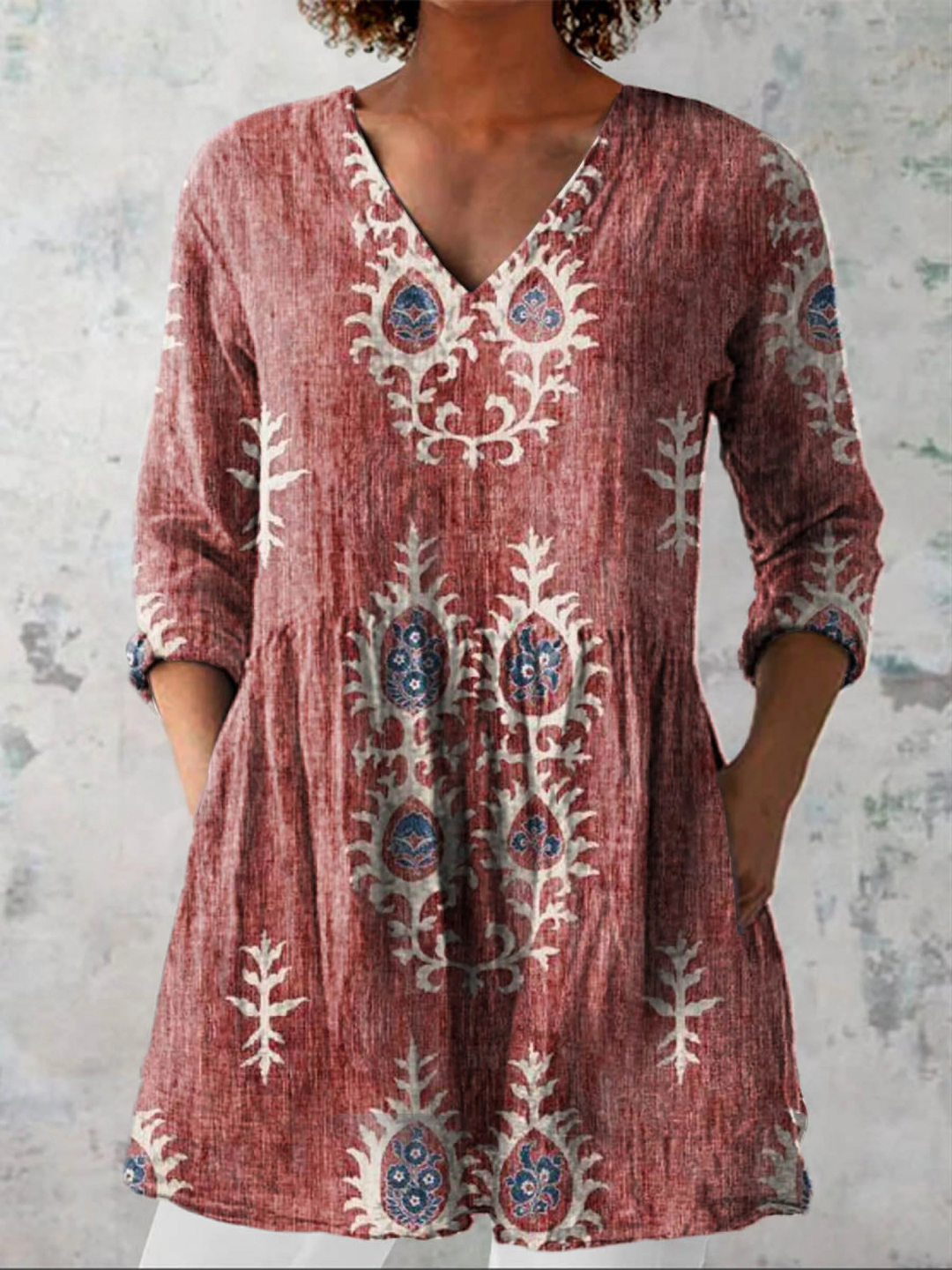 Ninon Blouse in red