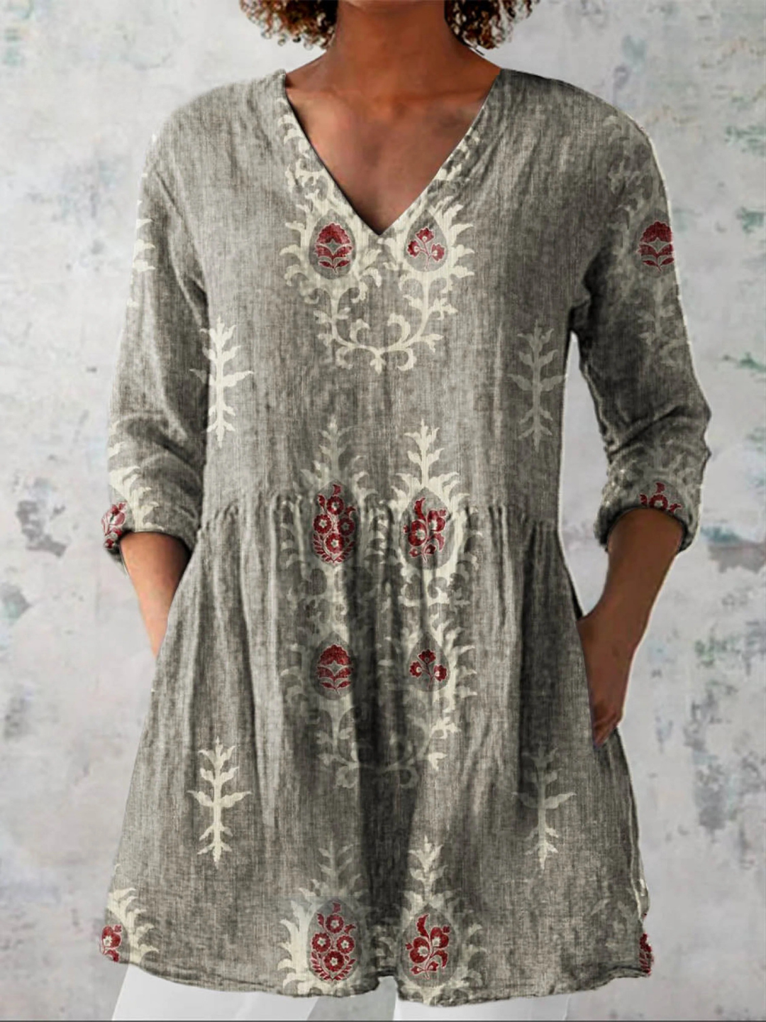 Ninon Blouse in gray