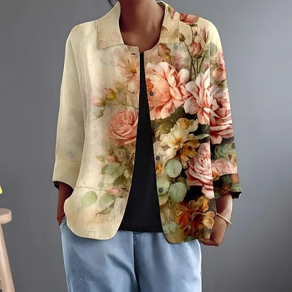 Faustina Blouse in floral yellow