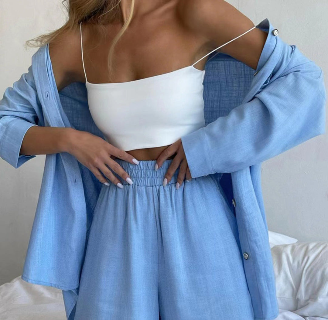 Anessa Two-piece Set in light blue