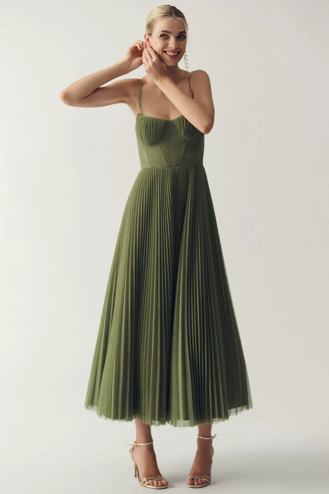 Serena Midi Dress with Structured