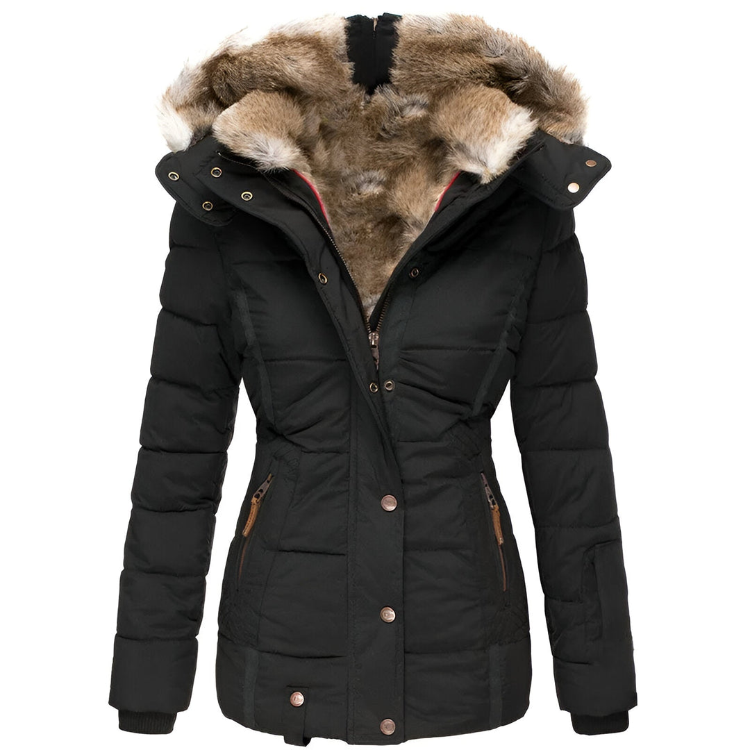 Merrie Slim-fit Puffer Jacket in black