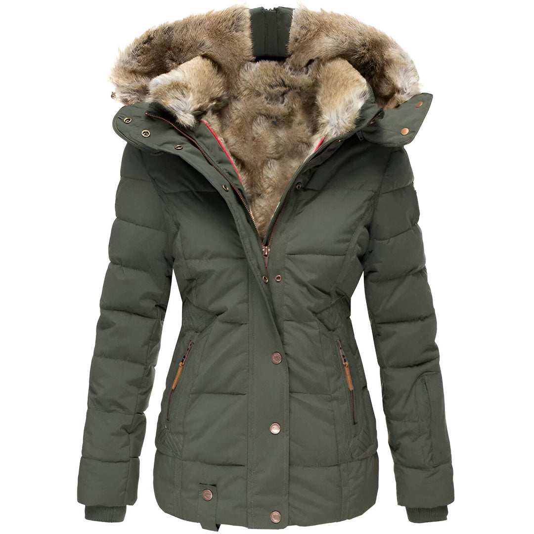 Merrie Slim-fit Puffer Jacket in green