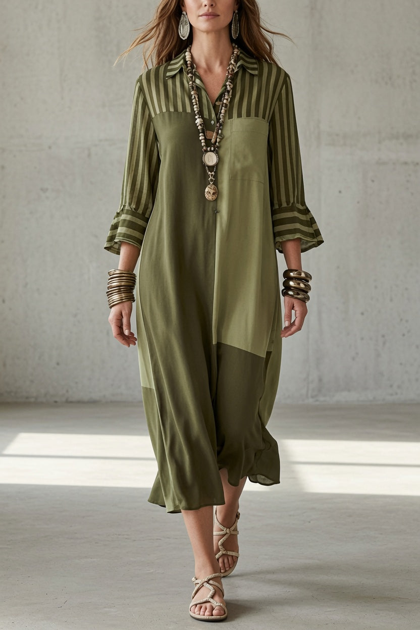 Claire Signature Dress in green
