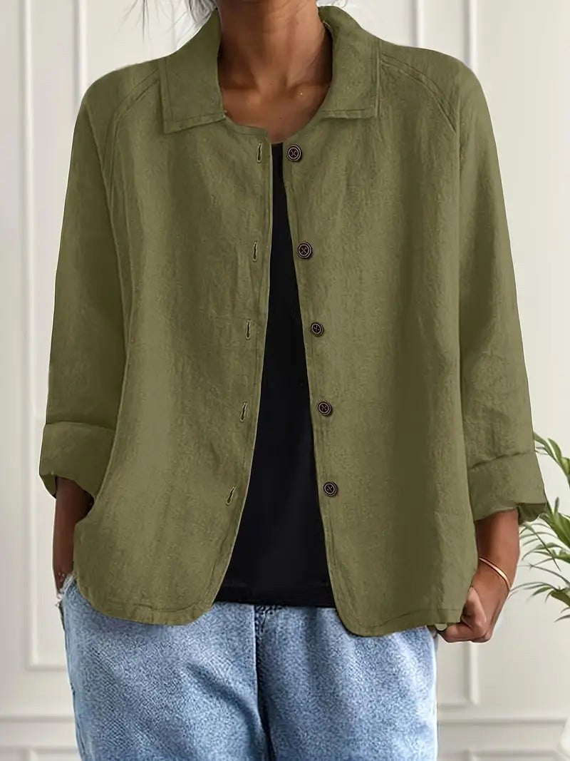 Aurelienne Blouse in olive
