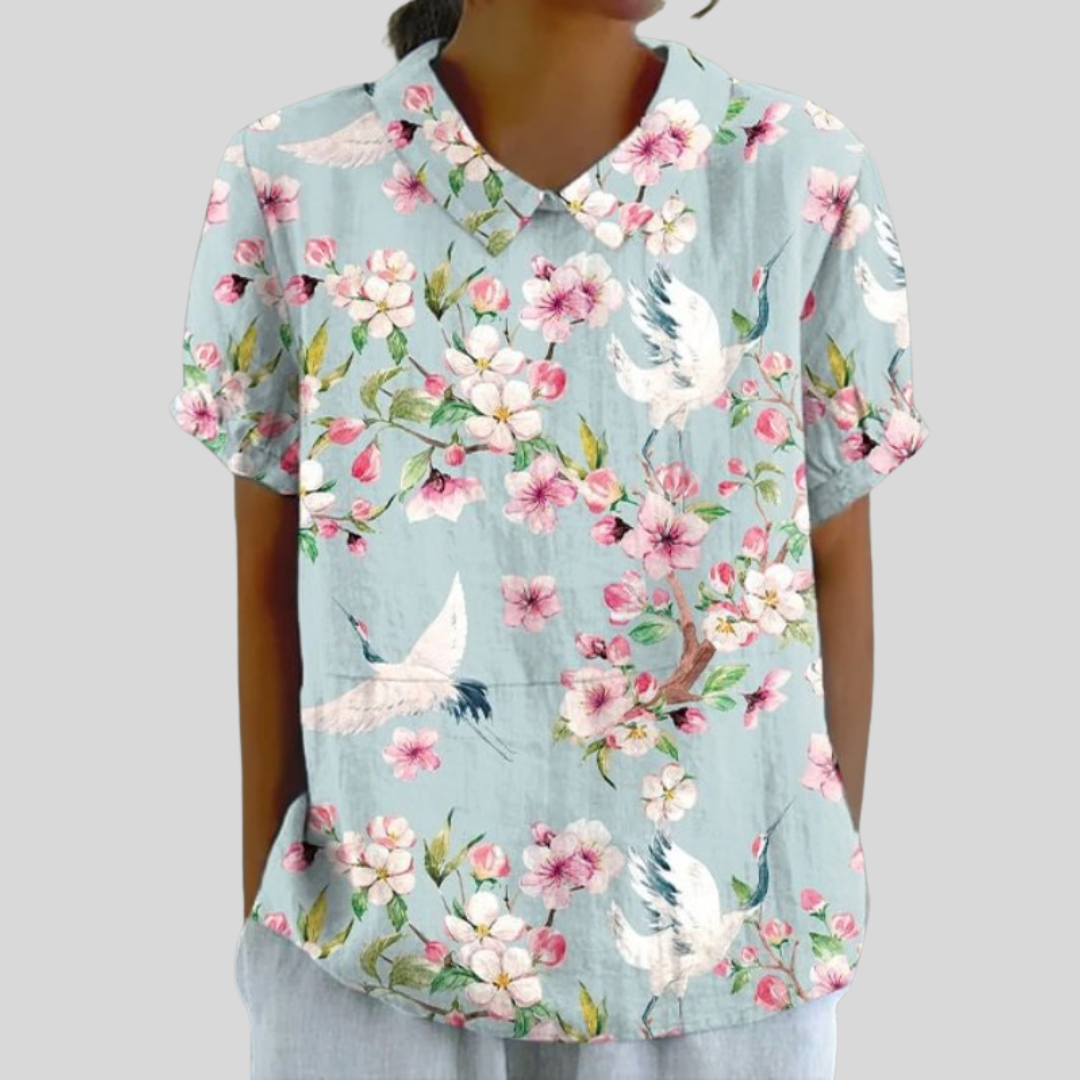 Lucienne Collared Blouse