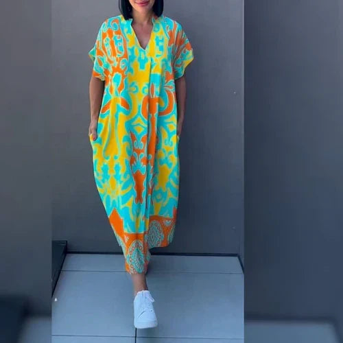 Clarice Floral Dress in green