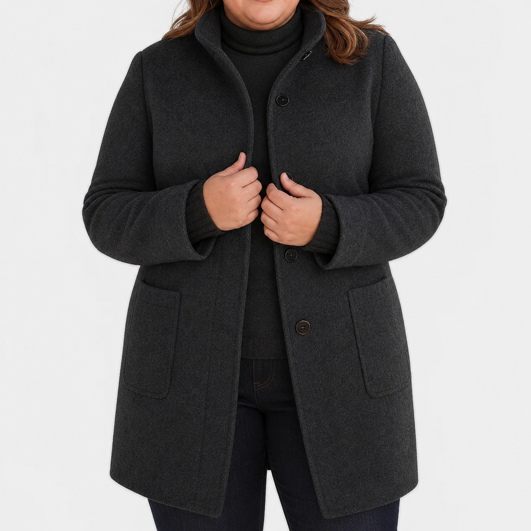 Maya Classic Trench Coat in black