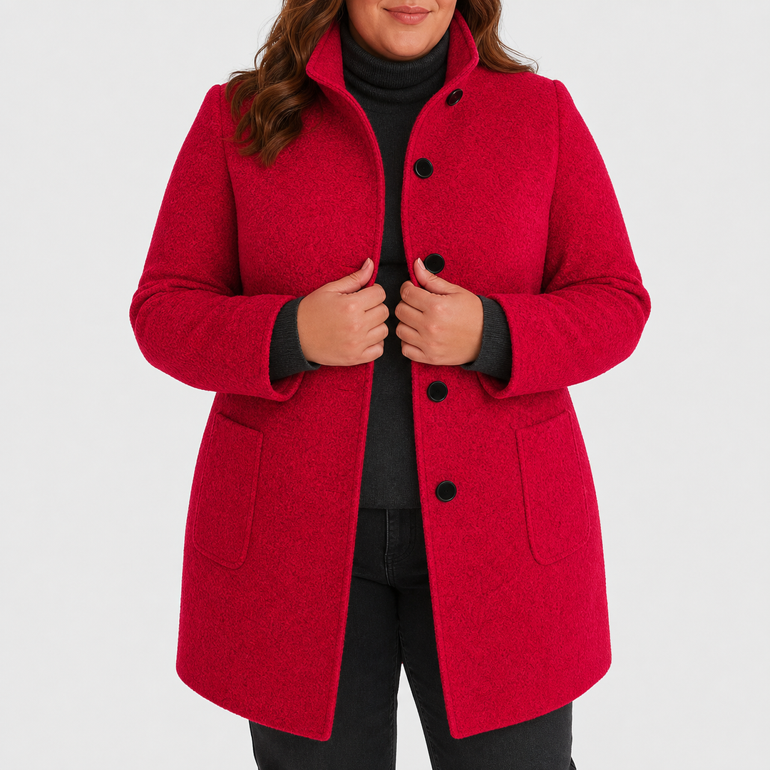 Maya Classic Trench Coat in red