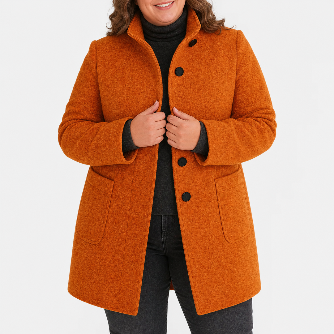 Maya Classic Trench Coat in orange