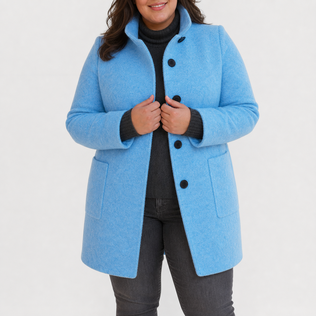 Maya Classic Trench Coat in light blue