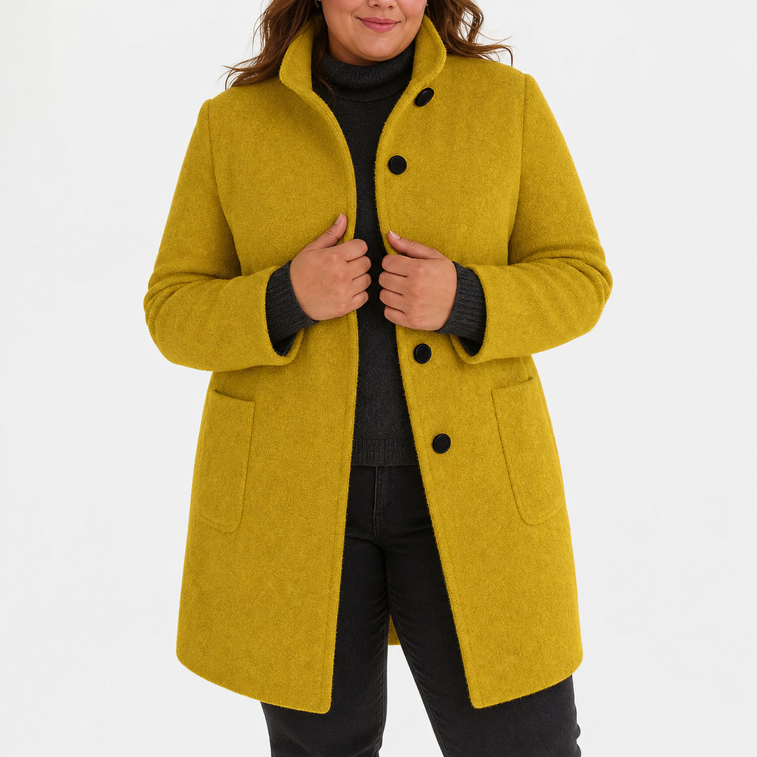 Maya Classic Trench Coat in yellow