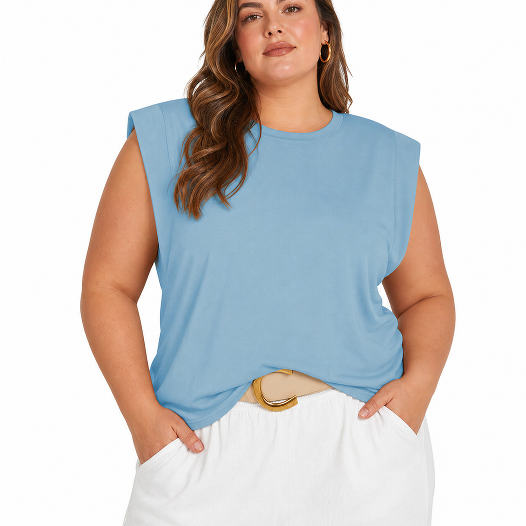 Aubrey Lightweight Top in sky blue