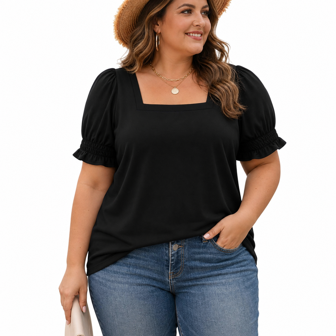 Zoey Lightweight Top in black