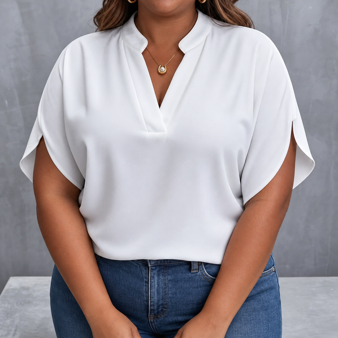 Caroline Classic Top in white