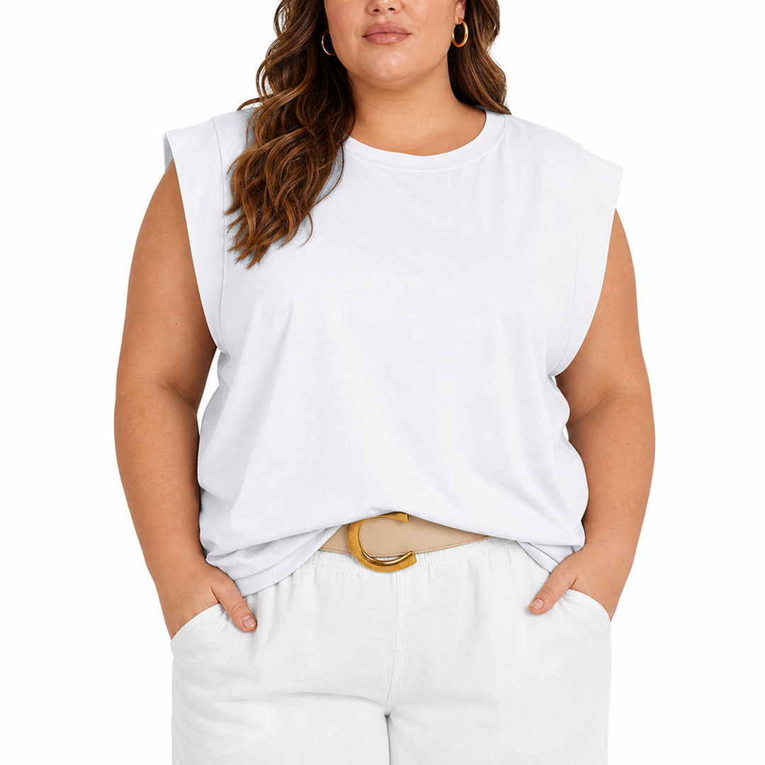 Aubrey Lightweight Top in white